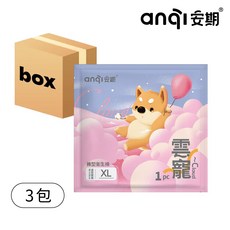 安期 Anqi 柴寶泡泡褲型衛生棉, 3包, 1入, 大型