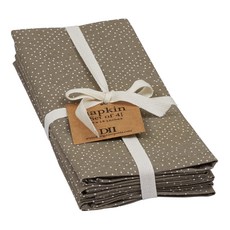 DESIGN IMPORTS 印花布餐巾, 4件, 混色