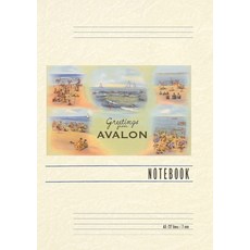 (英文圖書) Vintage Lined Notebook Greetings from Avalon New Jersey 平裝版, Found Image Press, 英文