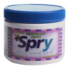 Spry 無糖檸檬薄荷口香糖, 144g, 1罐, Berryblast Mint