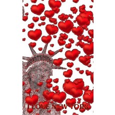 Statue Of liberty I love New York red hearts glitter blank creative Valentine's Journal 平裝版, Blurb, 英文