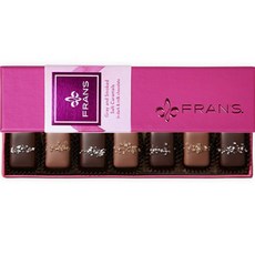 FranS 情人節灰色和煙燻鹹焦糖黑巧克力和牛奶巧克力, 59.5克