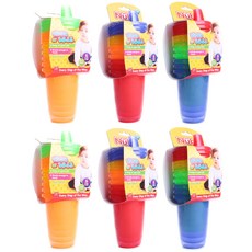 Nuby 旅行用拋棄式防漏吸管杯, 隨機出貨, 300ml, 12個