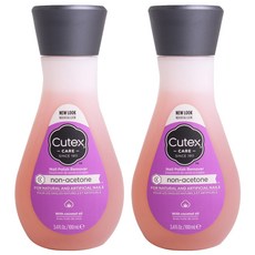 Qtex 指甲油卸妝液非丙酮, 2個, 100毫升