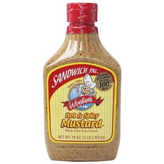 Woeber 辣味黃芥末醬, 1個, 453.6克