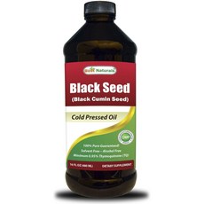 Best Naturals 黑孜然籽冷榨油, 1個, 480ml