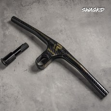 ROCKFISH 碳纖維一體式手把, 黑金, 1個