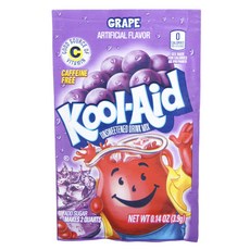 Kool-Aid 無糖葡萄風味沖泡飲, 1個, 3.9克