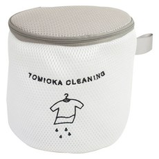 TOMIOKA CLEANING 圓筒型洗衣袋 S, 1個, 白色