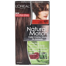 L'OREAL PARIS 巴黎萊雅 自然色澤染髮霜, 1個, 4R 紅色深赤褐色