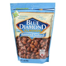 BLUE DIAMOND 藍鑽 杏仁 鹽烤口味, 454g, 1包