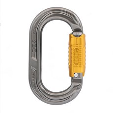 ISC Compact Oval Karabiner Twistlock 對稱橢圓形鋁鉤環, 銀色