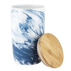 TWINE 麻線餐具室大理石陶瓷罐, 1個