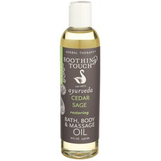 SOOTHING TOUCH 身體沐浴按摩油 雪松鼠尾草香, 1個, 236ml