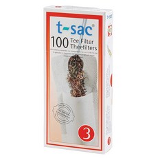 t-sac 茶濾紙#3, 100件, 白色的