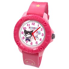 三麗鷗 派對酷洛米Kuromi兒童手錶，正版授權雙色錶殼，可愛卡通造型