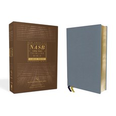 Nasb Thinline Bible Large Print Genuine Leather Buffalo Blue Red Letter Edition 1995 Text Co... Leather, Zondervan, 英文, 皮革
