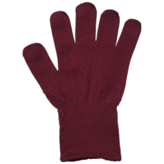 13針尼龍手套採茶手套 - 淑女品管內裡防曬農用工作勞工手套, 紅色, 1個