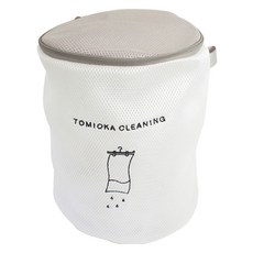 TOMIOKA CLEANING 圓筒型洗衣袋 L, 1個, 白色