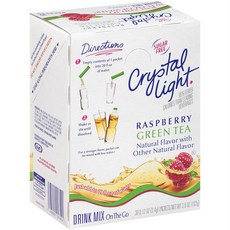 Crystal light 蔓越莓綠茶沖泡粉隨身包, 覆盆莓綠茶, 30入