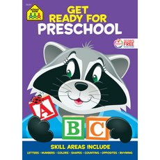 (英文圖書) School Zone Get Ready for Preschool Workbook 平裝版, 英文