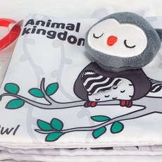 嬰兒視覺黑白尾巴布書 (撕不爛/可啃咬/觸摸書), 現貨黑白布書6頁12面   海洋