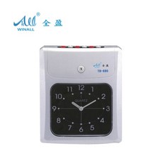 WINALL 全盈 微電腦打卡鐘(六欄位) TR-690 辦公室考勤管理, 白色