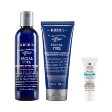 키엘 훼이셜 퓨얼 에너자이징 포 맨 모이스처 트리트먼트 200ml + 토닉 250ml, 1세트 (+R.LUX  키엘 사은품 증정)