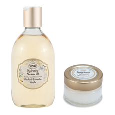 사봉 하이드레이팅 샤워오일 파츌리라벤더바닐라, 1개, 300ml (+R.LUX 바디스크럽 자스민 60g)