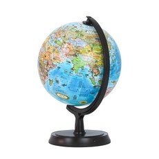 Mapsoft 海洋地球儀 24cm + 世界地圖套組, 藍色