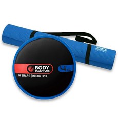 바디스컬쳐 플렉스벨 4kg + EVA요가매트 4mm, 블랙 + 블루, 1개