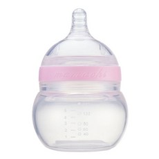 Mamachi 矽膠奶瓶 160ml S號, 第1階段(1孔), 粉色