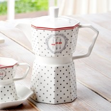 스위티 도트 모카포트 TPQ023, 혼합 색상, 1개, 570ml