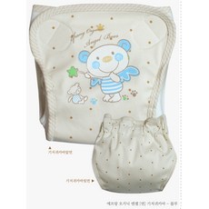 오가닉엔젤(면)기저귀커버, 블루, 1개