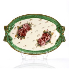 TIRINNANZI 橢圓形絲帶托盤, 混色