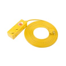 DONGANG 工業用延長線 2插 (16A) 黃色 20m, 5m, 1組