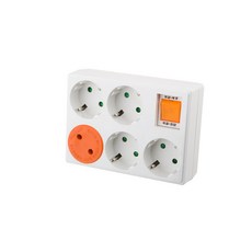 韓國 DOnGYAnG 接地總開關5孔延長線 DYMX-G5S, 混合色