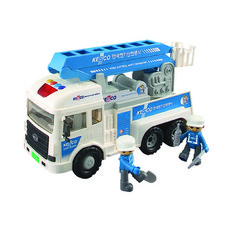 Daeseong Toys會說話的高空作業車, 藍色, 車