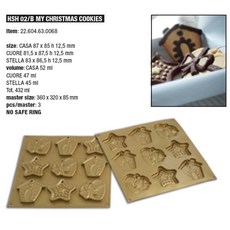 silikomart 矽膠模具禮物+星星+鳥舍