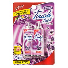 터치필 화장실용 방향제 리필, 26ml, 1세트, 라벤다향