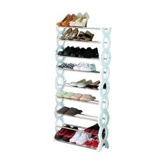 Tres Belle 9層鞋子收納架 白色, 1入