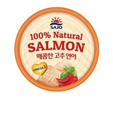 사조 안심따개 매콤한 고추 연어 통조림, 90g, 1개