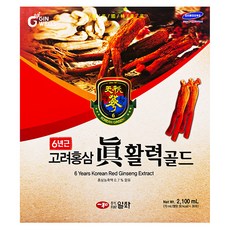 일화 6년근 고려홍삼 진 활력골드 30포, 2100ml, 1박스