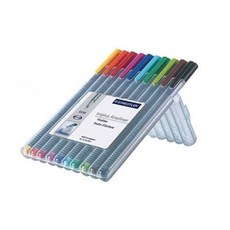 STAEDTLER 施德樓 334 極細簽字筆組 SB10, 混合色, 1個