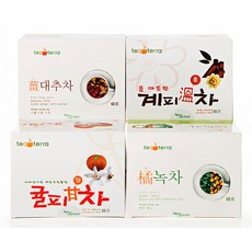 티테라 센스급 4종세트(귤피감차 계피온차 강대추차 귤녹차), 147.5g, 1세트