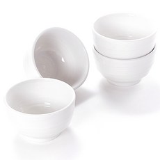 陶瓷餐碗 4入, 單色, 1組