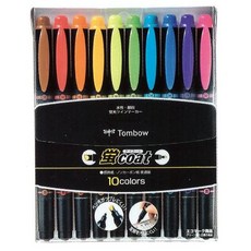 Tombow 蜻蜓牌 塗上熒光筆（雙面）, 10 種顏色