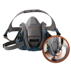 3M 3M半圓形面罩 3M-6502QL, 1個, 單色