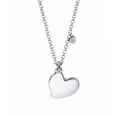 comesta JUNIOR 紀念心形項鍊, 銀色, 1條