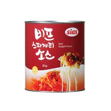 sias 義大利麵醬, 3kg, 牛肉義大利麵醬口味, 1桶